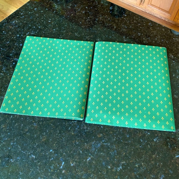 Vintage Sheets (2) of CURRENT Fleur de Lis Gift Wrap - Picture 2 of 7